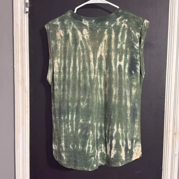 Pilcro (Anthropologie) Tie Dye Rolled Sleeve Cotton Tee Size: S Length: 25” - Picture 4 of 7